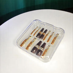 Vintage Transparent Coffin 3 - Press On Nails