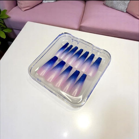 Pink Universe Coffin 2 - Press On Nails
