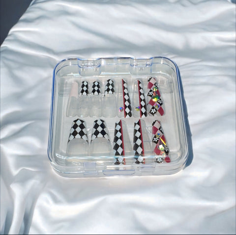 New Vintage Transparent Coffin - Press On Nails